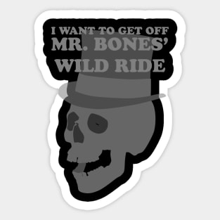 Mr. Bones (Dark Ver.) Sticker